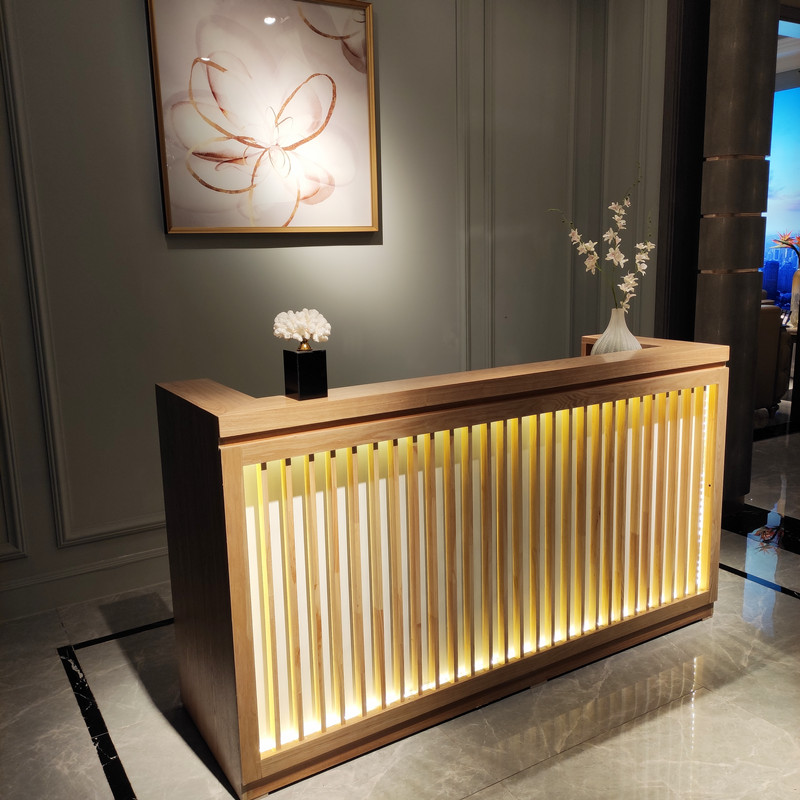 beauty shop reception counter 