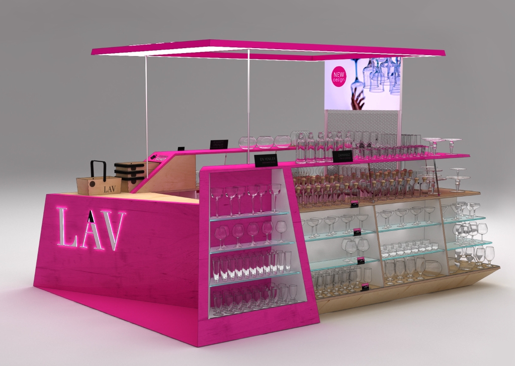 glass kiosk