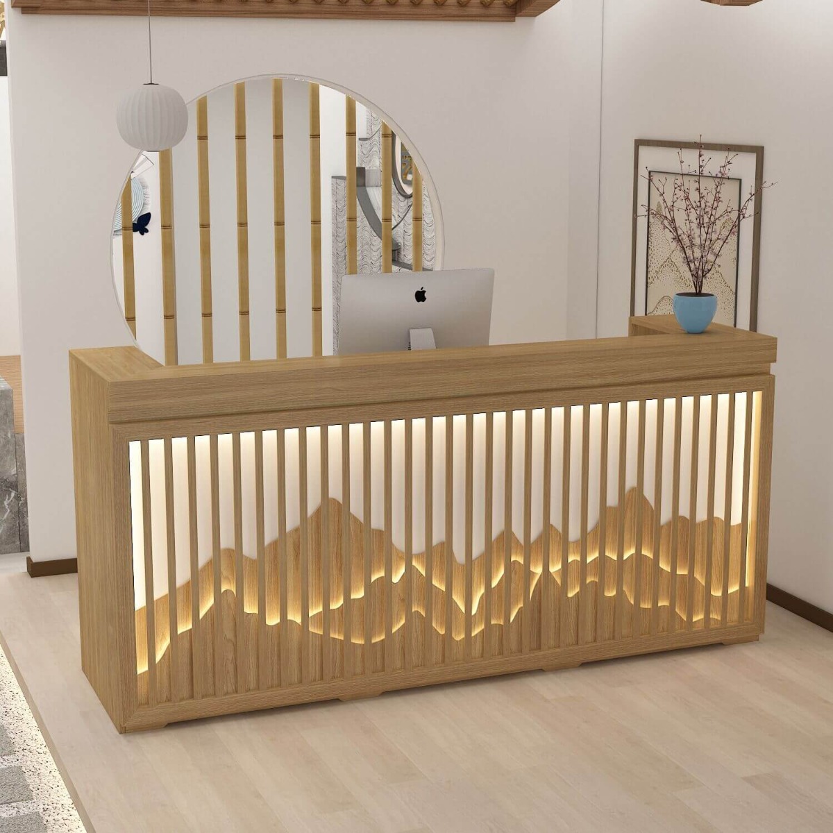 beauty salon reception desk 