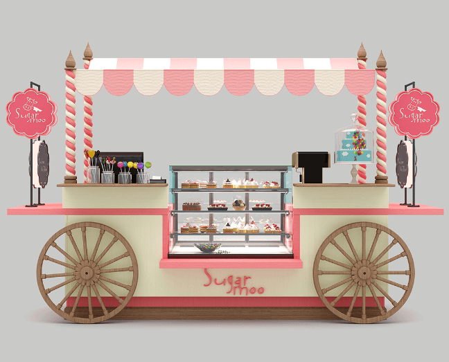 macaron display kiosk 