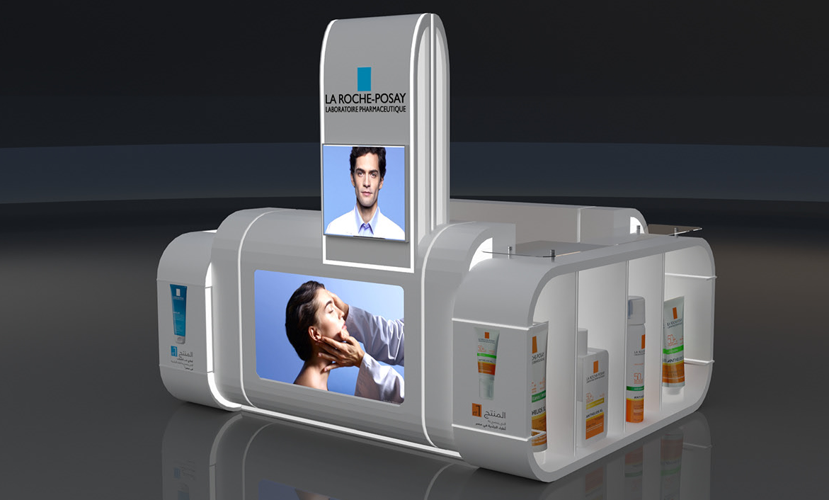 cosmetic display kiosk 
