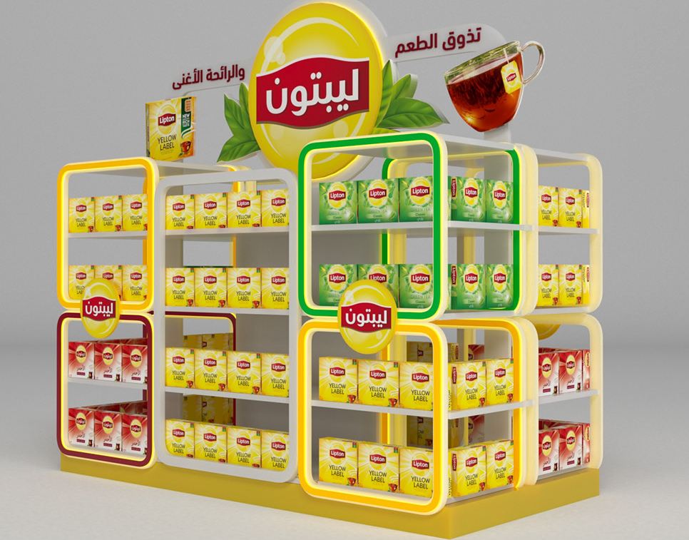 snack display shelves 