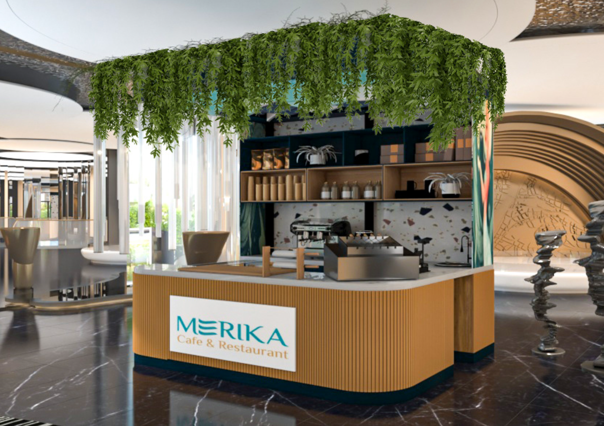 mall coffee booth 