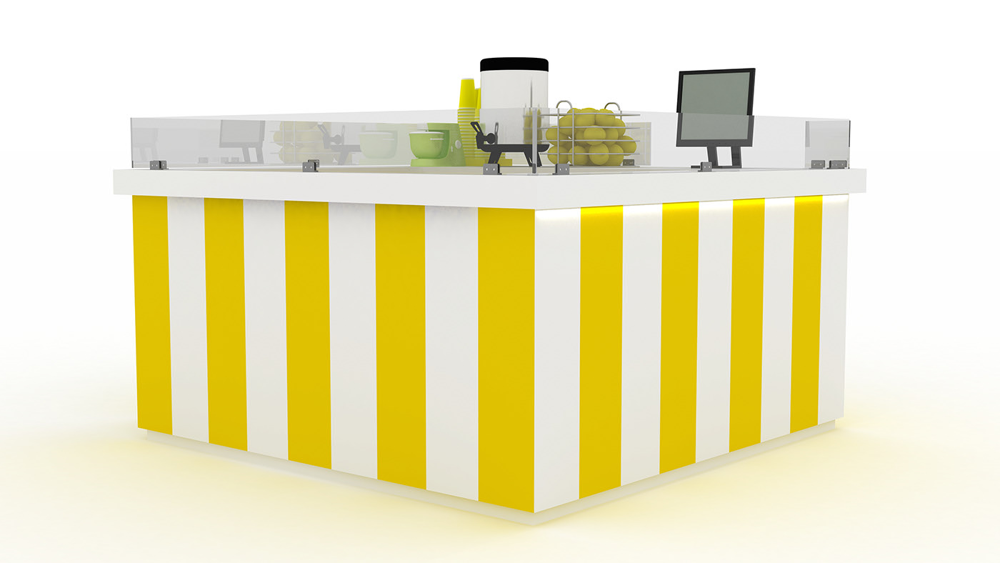fast food counter