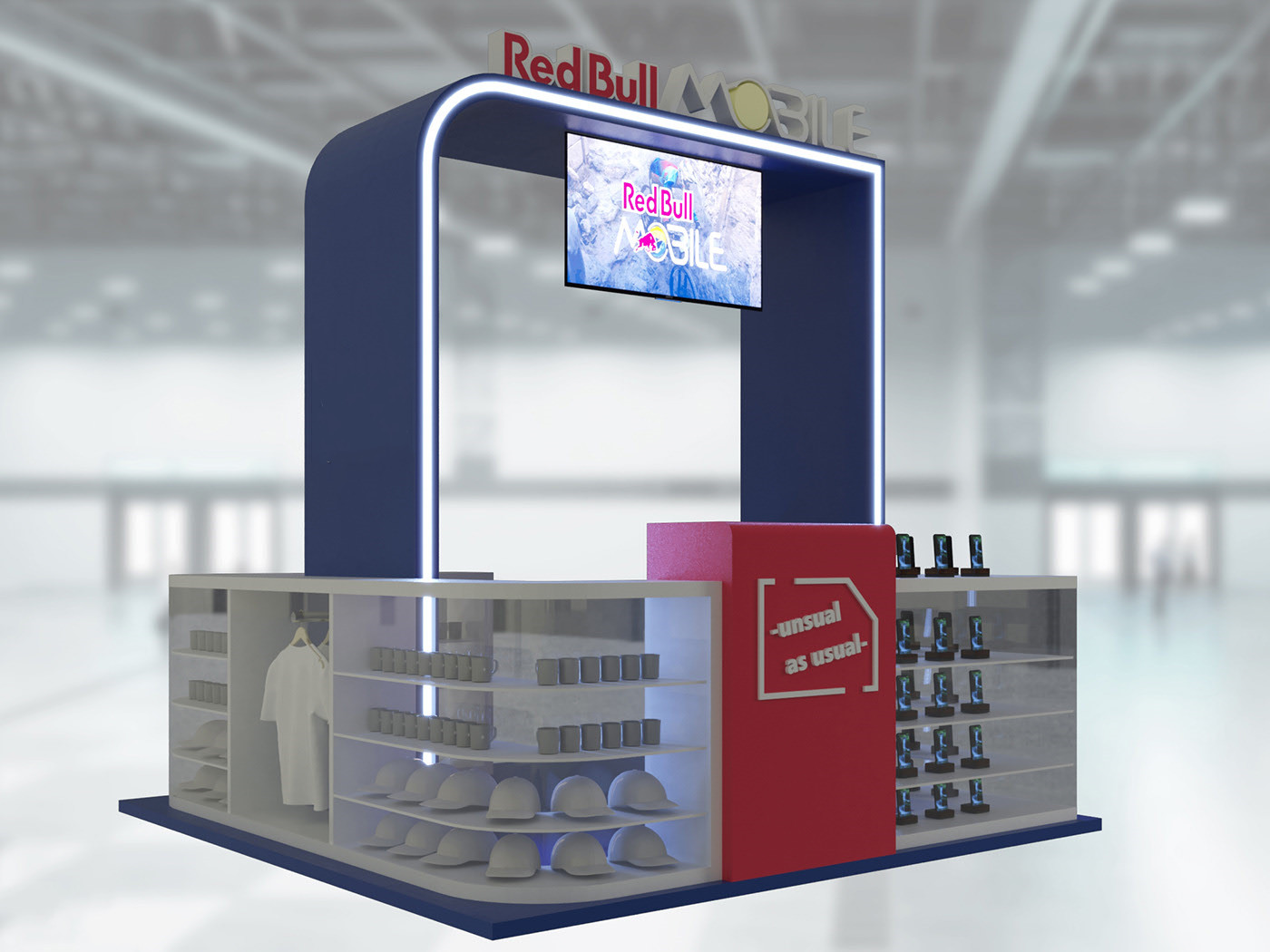 Ant Display Cap Clothing Custom Kiosk