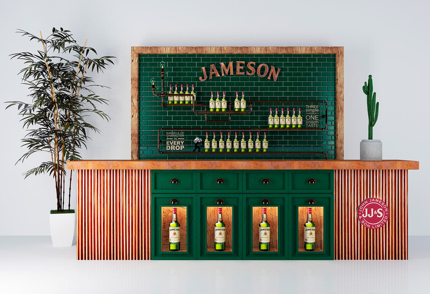 restaurant bar counter design 