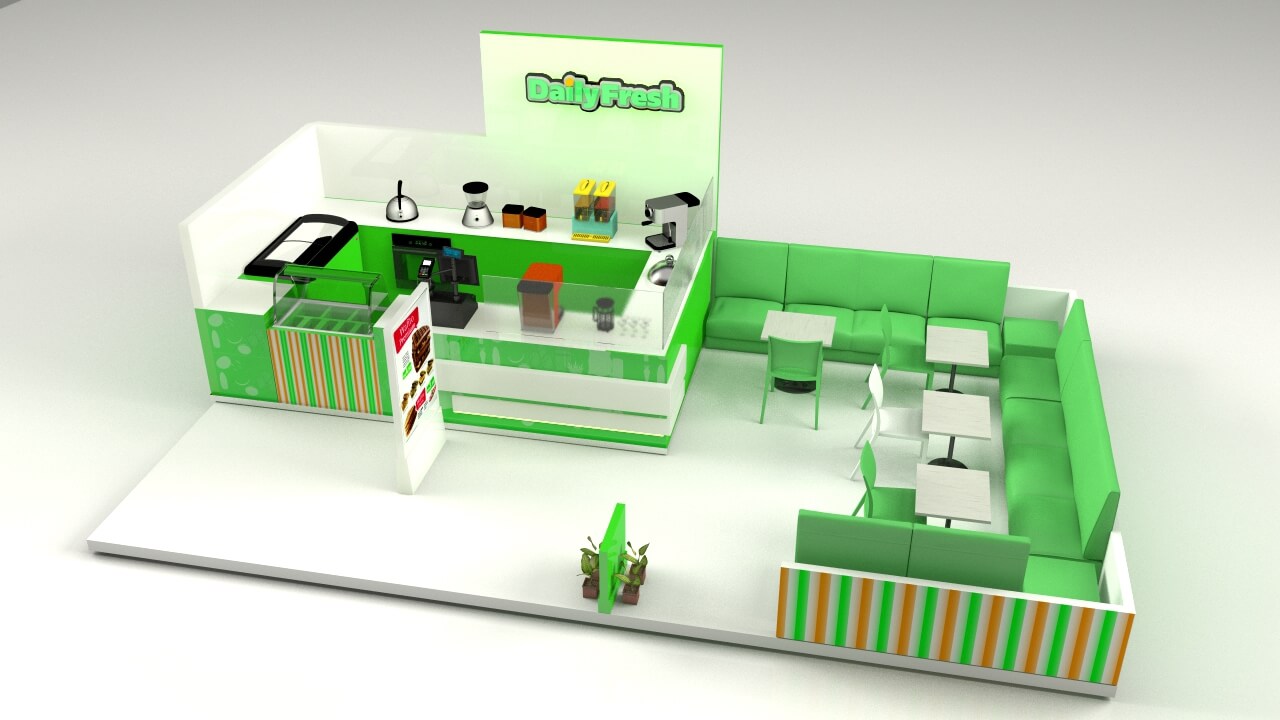 mall food booth 