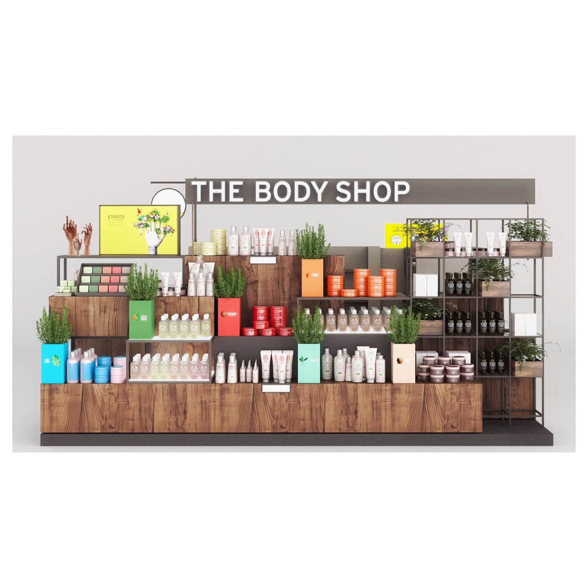 cosmetic display kiosk 