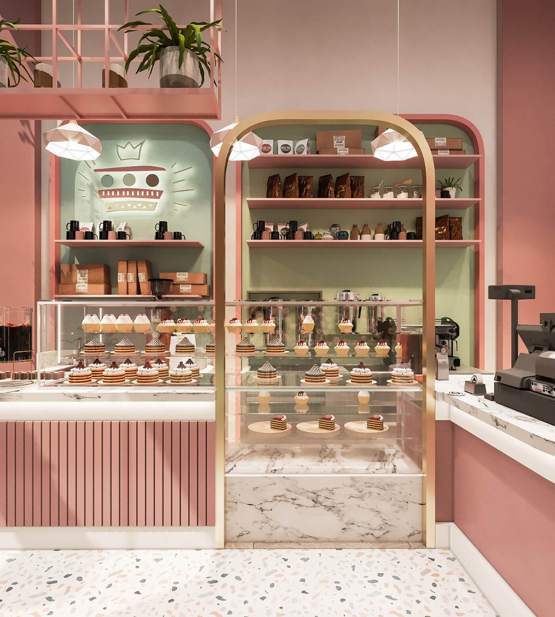 cake shop counter 