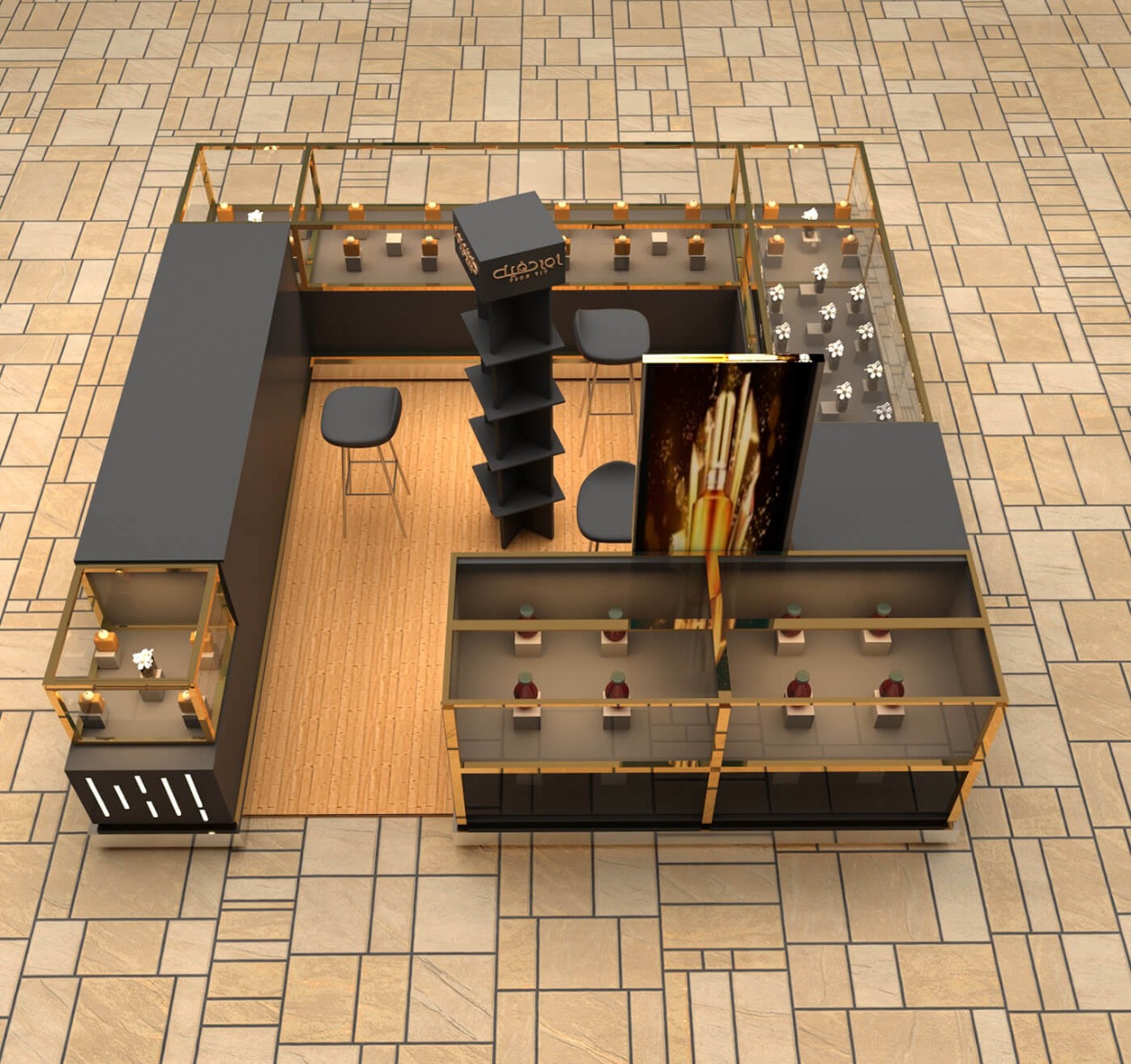 cosmetic display cabinet 