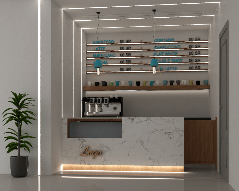small coffee booth