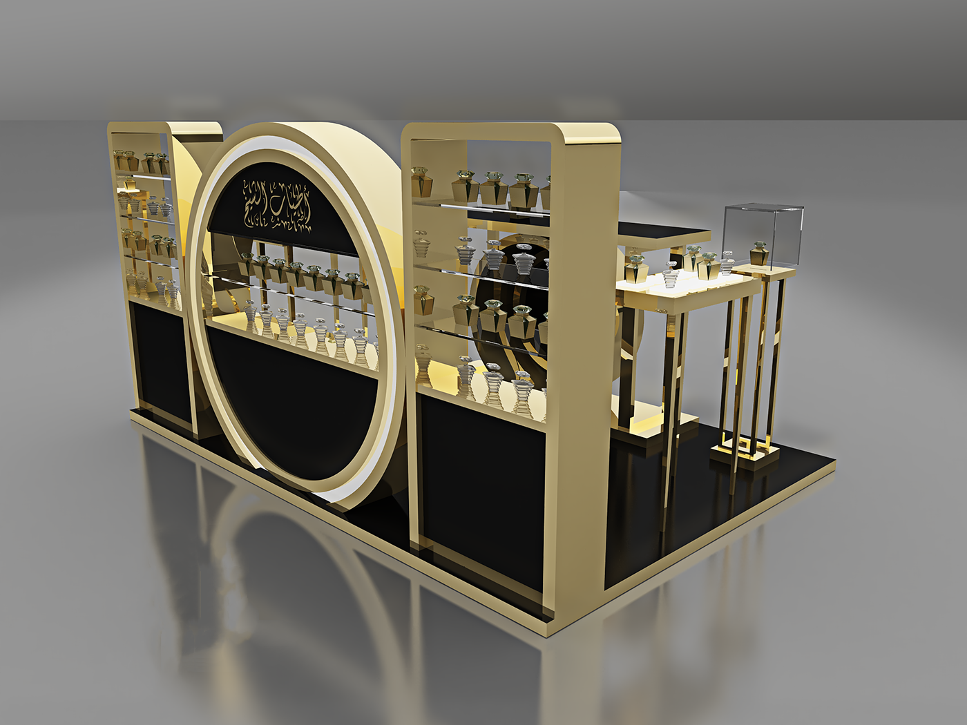 cosmetic booth design 