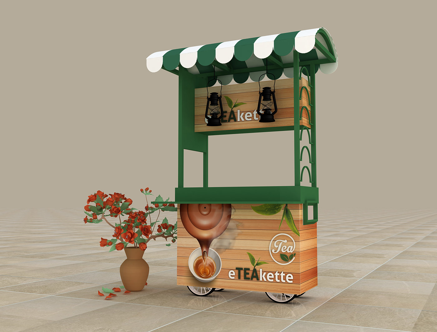 mobile beverage cart 