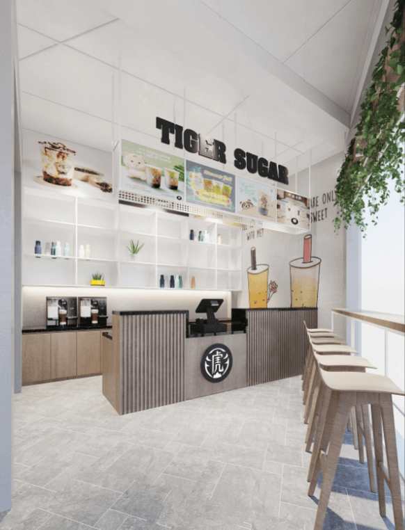 bubble tea counter