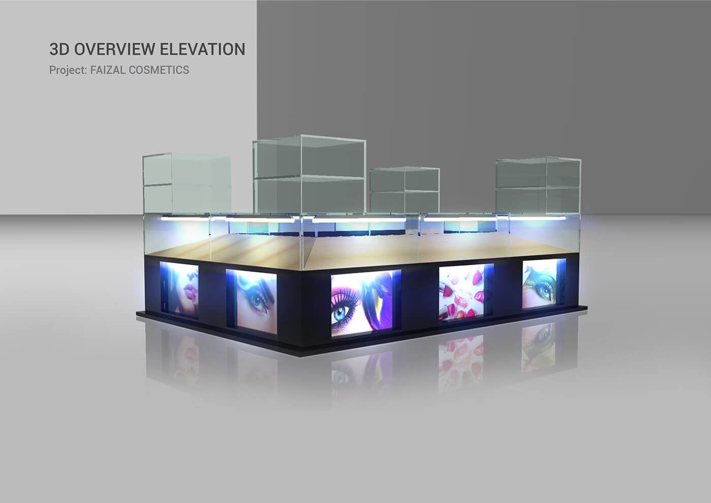 perfume display booth 