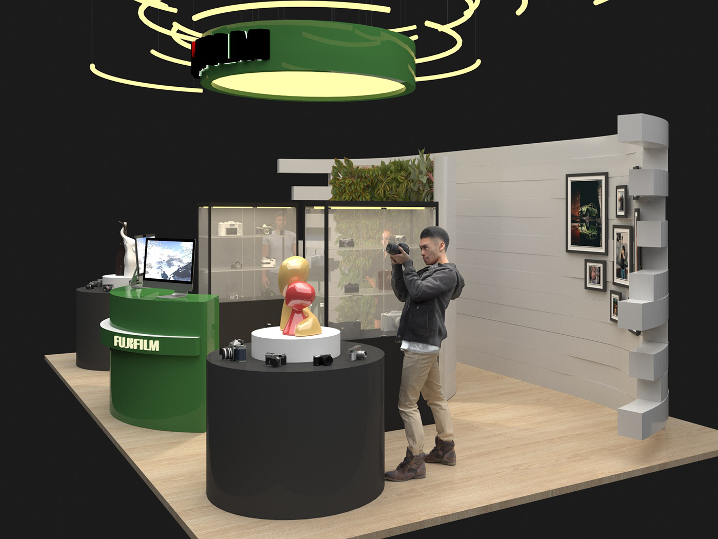 Ant Display Camera Shop Display Fixture
