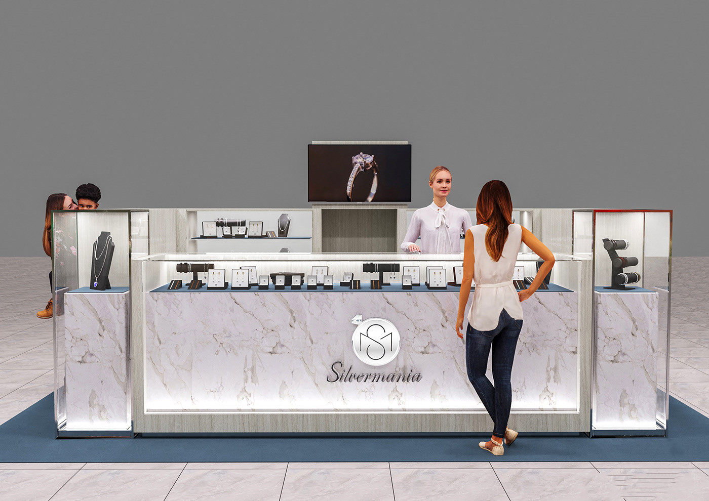jewelry display kiosk 