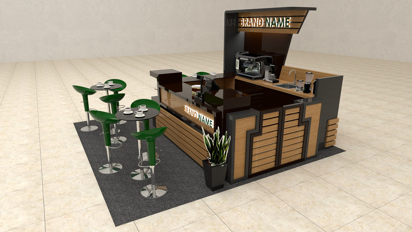 mall beverage booth 