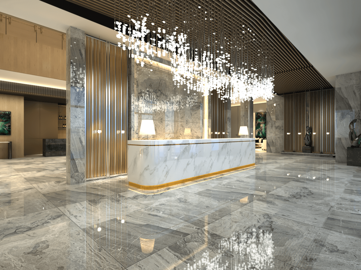 hotel reception desk 
