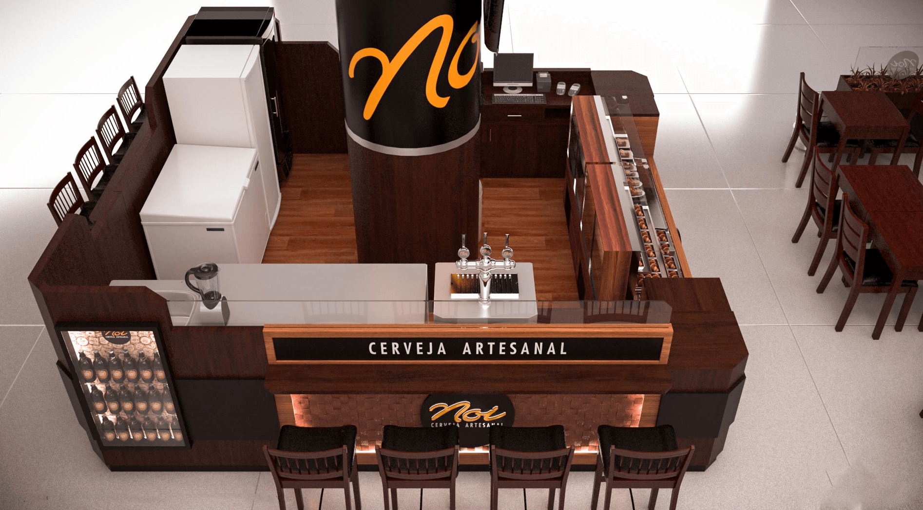 food display counter