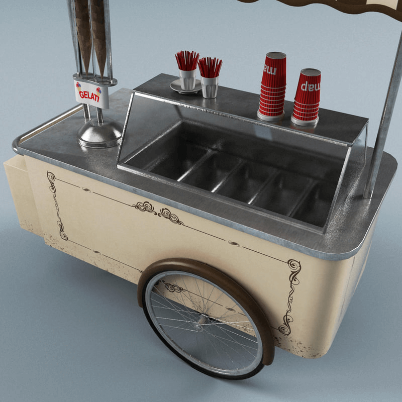 ice cream counter
