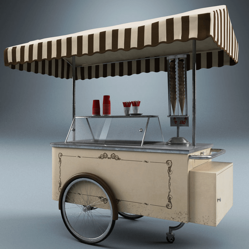 outdoor cart stand