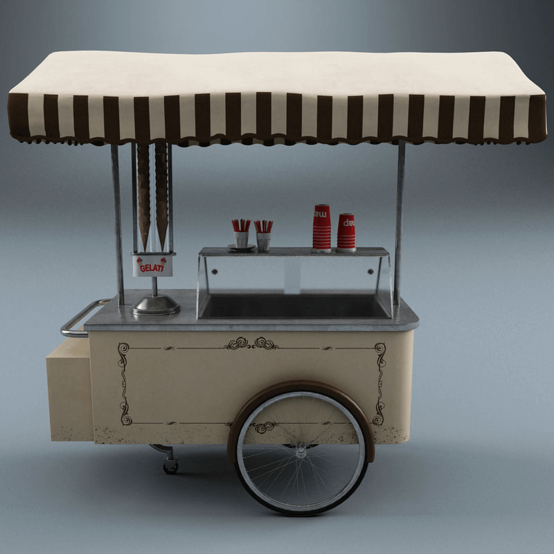 ice cream cart