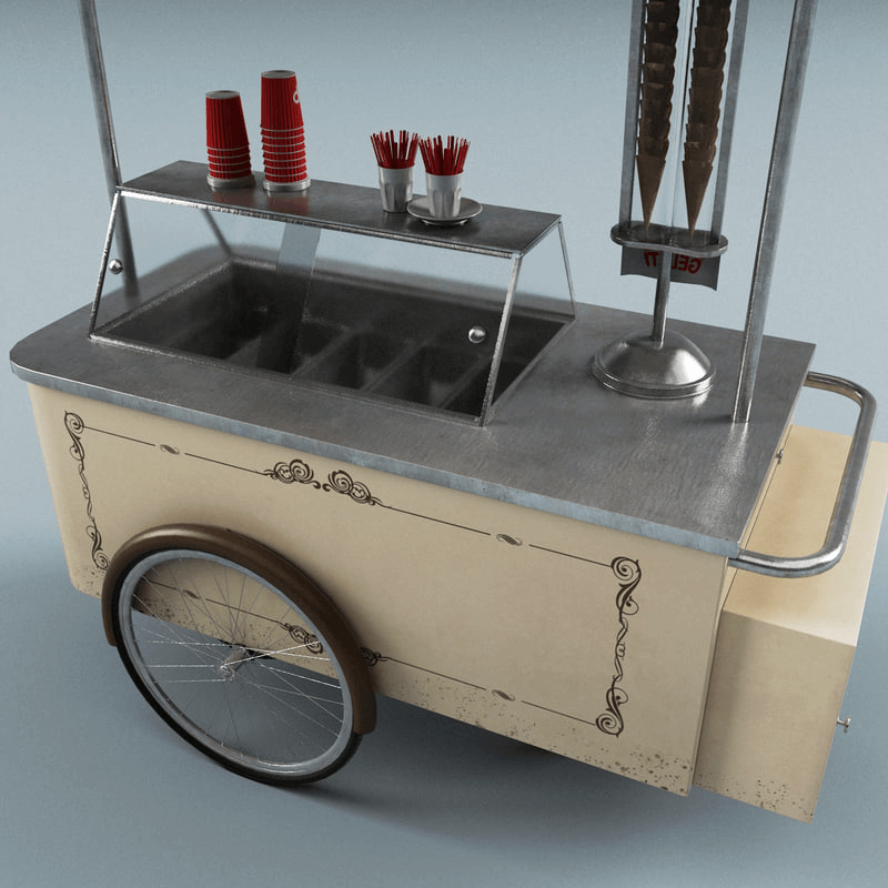 custom ice cream stand