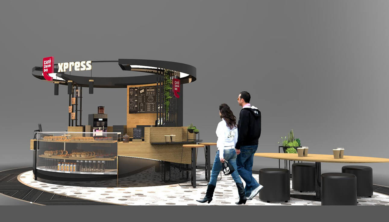 cafe mall kiosk 