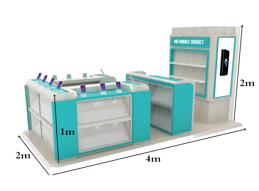 mobile phone kiosk design
