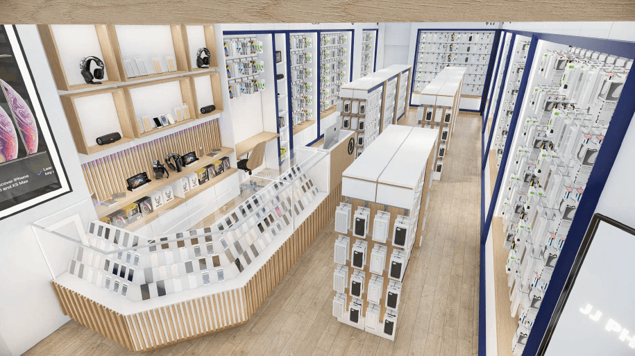 mobile phone store furniture