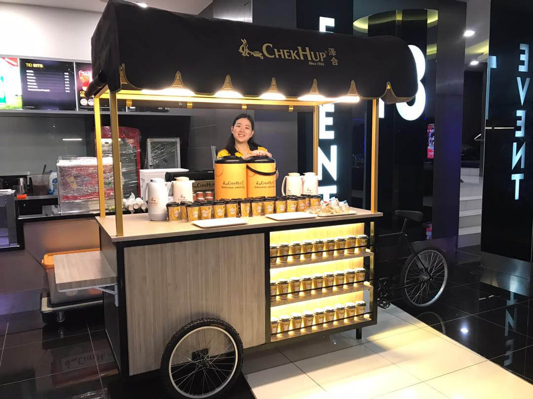 outdoor food trolley 