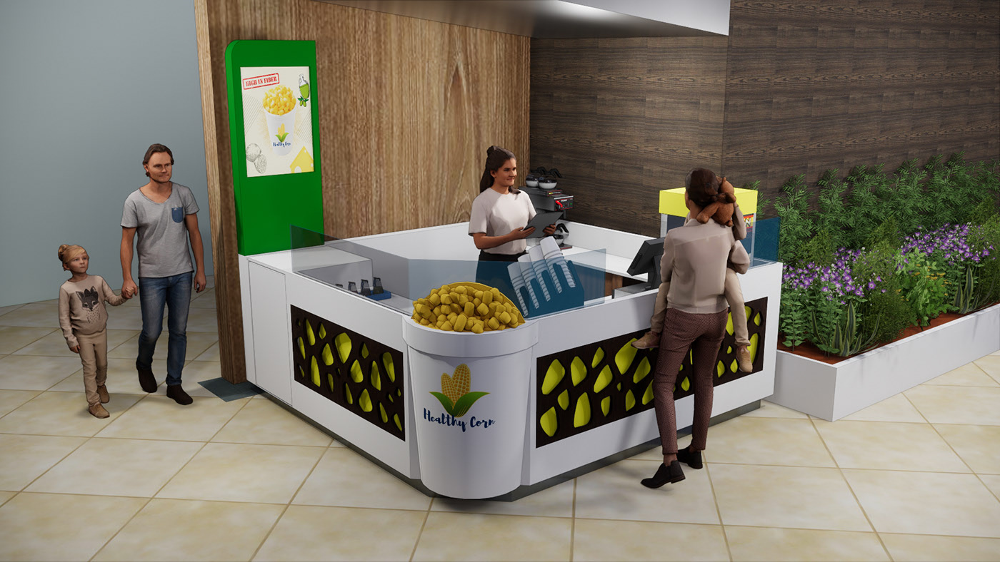 Cute Sweet Corn Kiosk