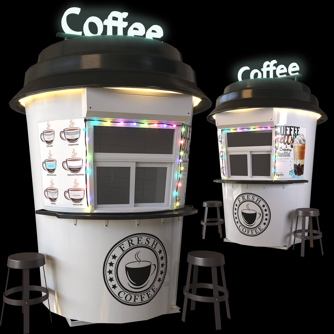 coffee cup kiosk
