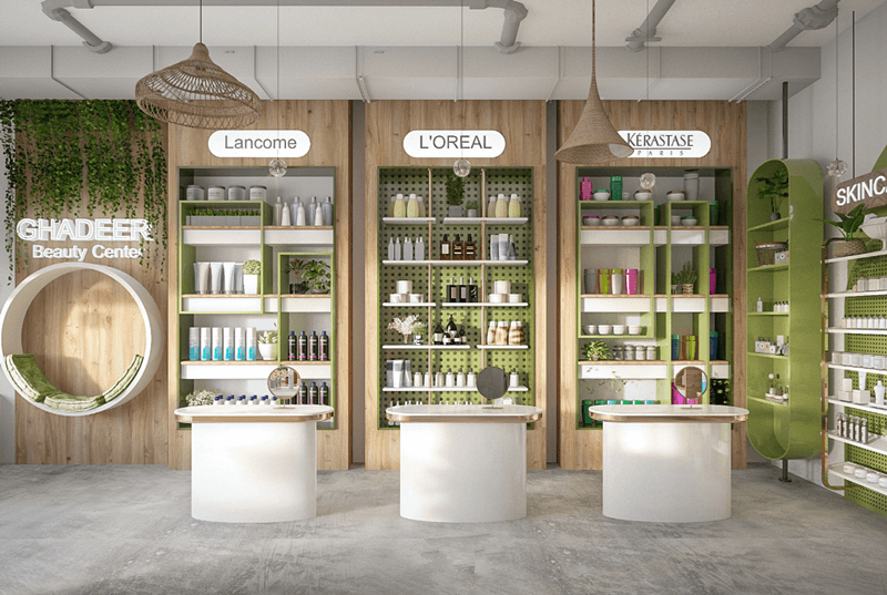 skin care shop design