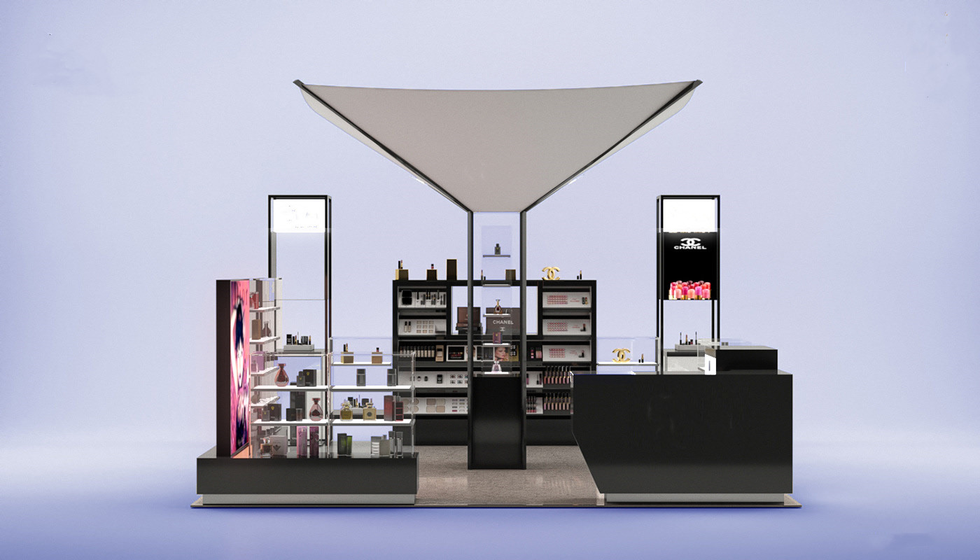 makeup display booth 