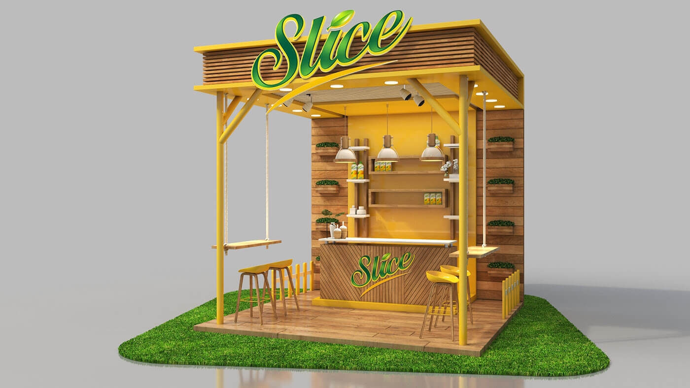outdoor juice booth 