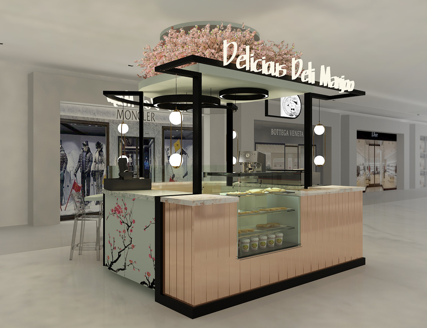 Fancy Cute Bakery Kiosk