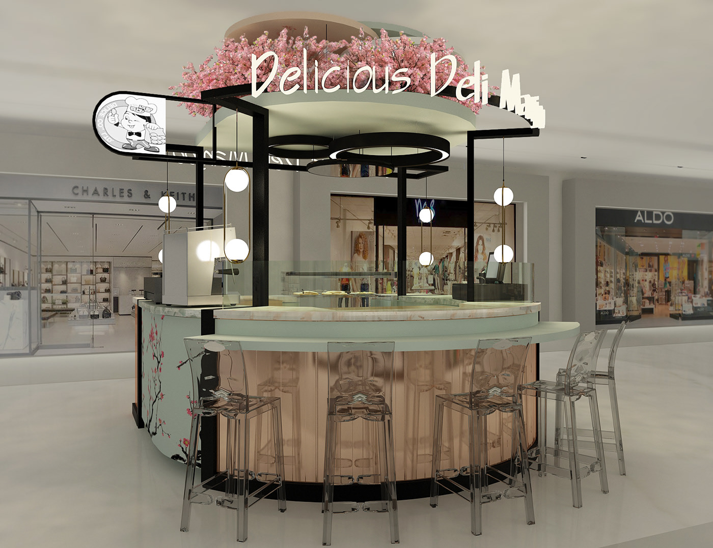 Fancy Cute Bakery Kiosk