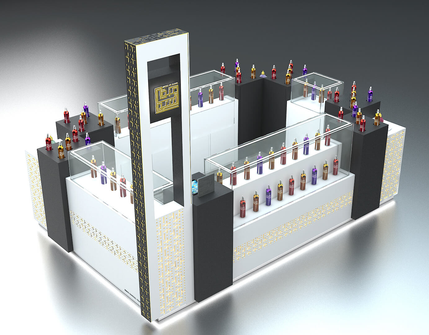 perfume display cabinet 