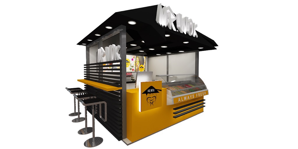 Fast Salad Food Retail Kiosk