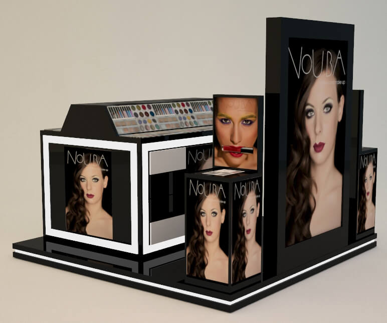 cosmetic display kiosk 