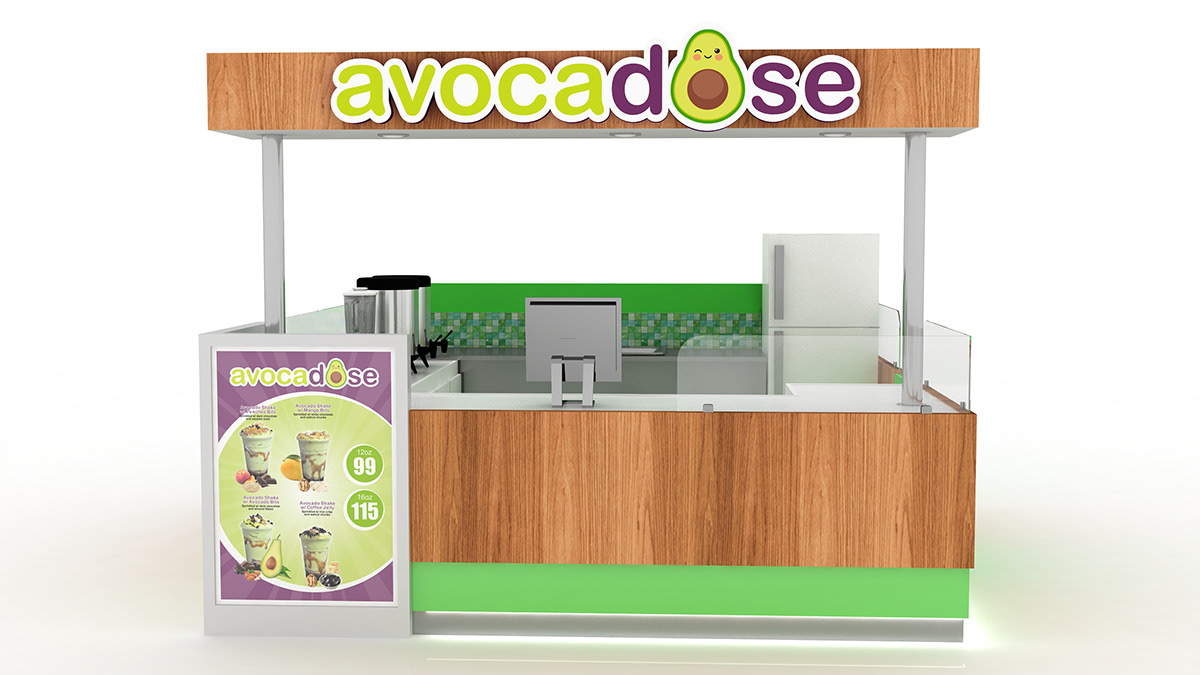 bubble tea kiosk