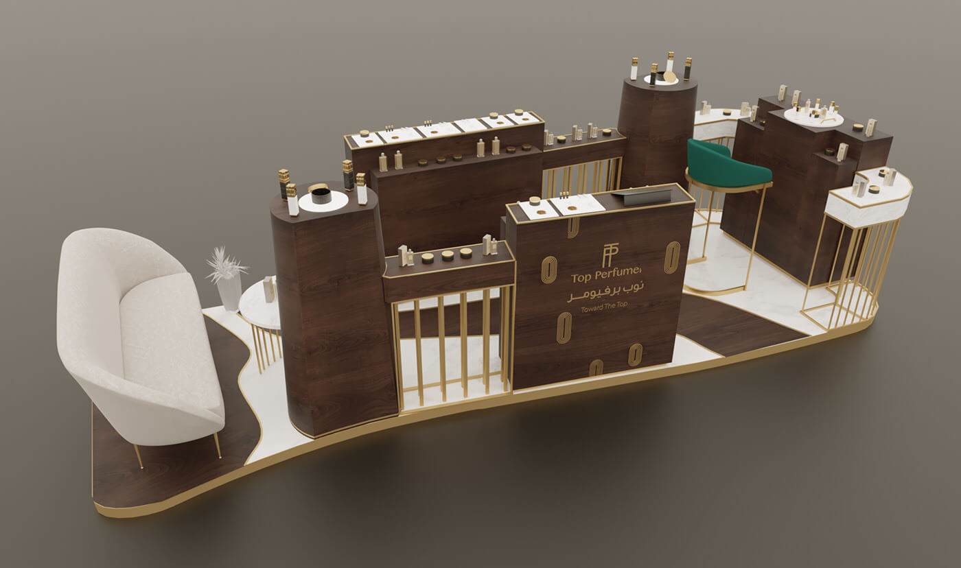perfume display stand 