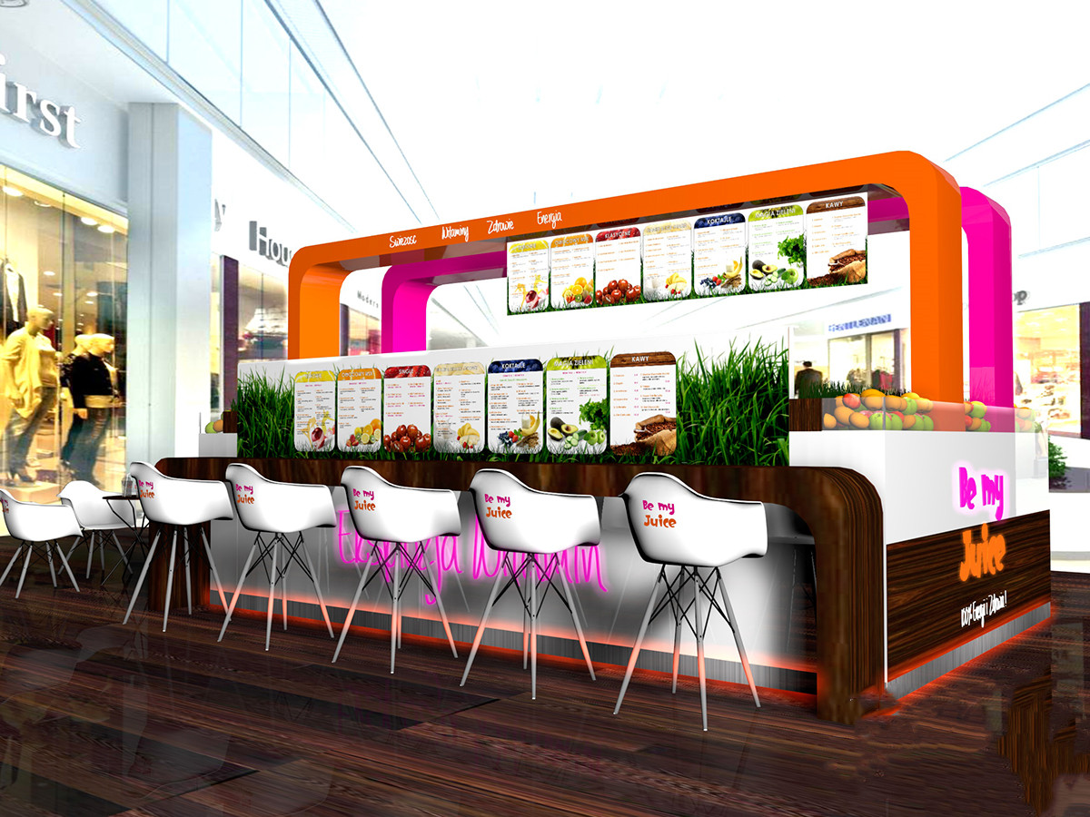 retail juice kiosk for sale 