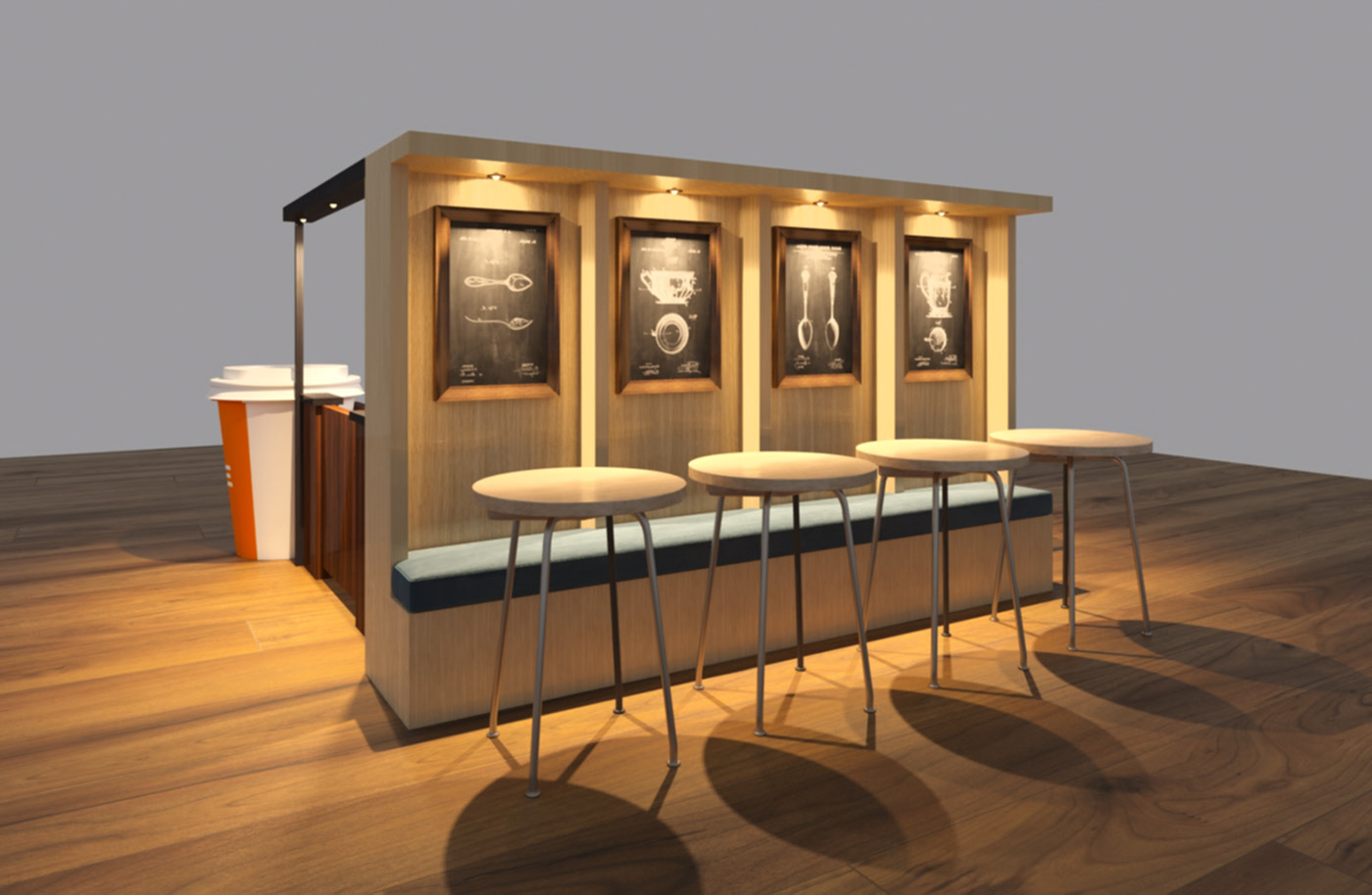 cake display booth 