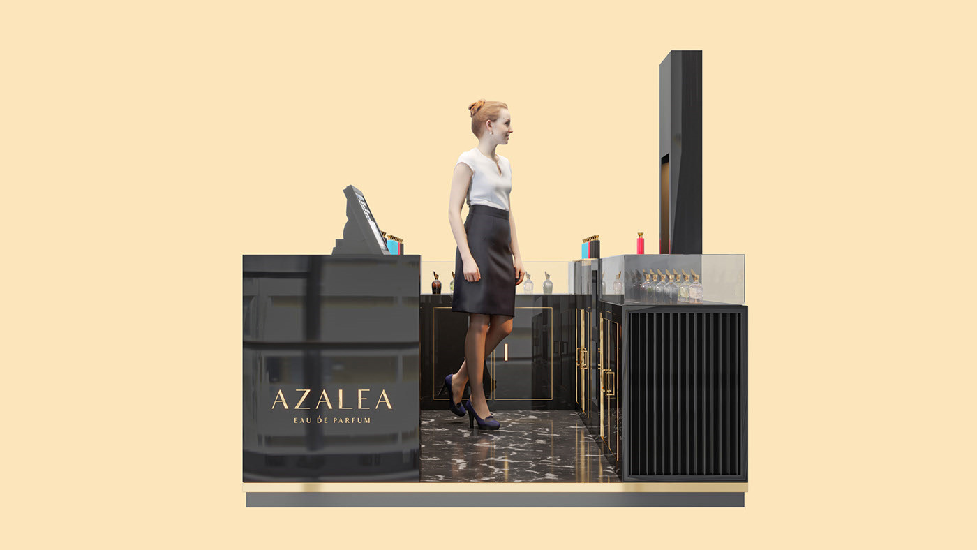 perfume display cabinet 