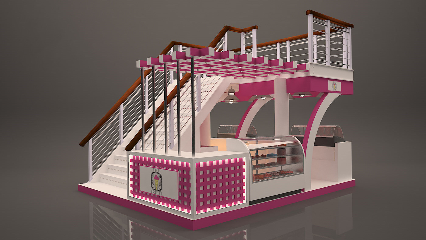 mall ice cream counter 