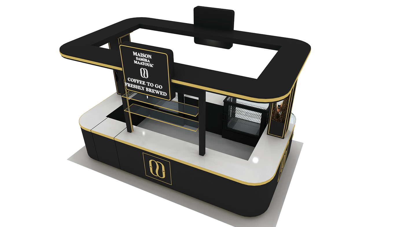 coffee retail booth