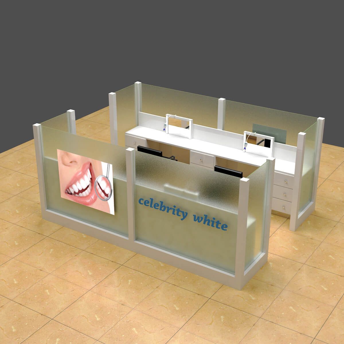 teeth whitening kiosk